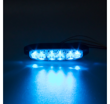 PROFI výstražné LED světlo vnější, modré, 12-24V, ECE R65, STM 911-X6BLU