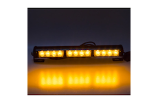 LED světelná alej, 12x LED 3W, oranžová 360mm, ECE R10, STM KF756-3