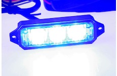 MINI PREDATOR 3x1W LED, 12-24V, modrý, ECE R10, STM KF003HDBLUE