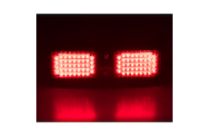 PREDATOR dual LED vnitřní, 12V, červený, 320mm, STM KF801RED