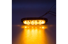 PROFI výstražné LED světlo vnější, oranžové, 12-24V, ECE R65, STM 911-X6