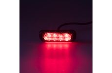 SLIM výstražné LED světlo vnější, červené, 12-24V, ECE R10, STM KF004EM5WRED