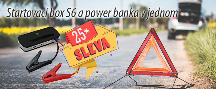 Startovací box S6 a power banka v jednom