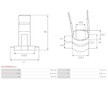 Snímací kroužek alternátoru AS-PL ASL9048 (BULK)
