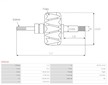 Rotor alternátoru - Mitsubichi A5TA4291