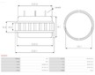 Stator alternátoru AS-PL AS0001