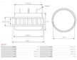 Stator alternátoru AS-PL AS0039