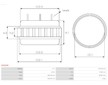 Stator alternátoru AS-PL AS0046