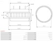 Stator alternátoru AS-PL AS0097S