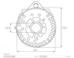 Stator alternátoru s víkem AS-PL AS2023S