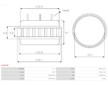 Stator alternátoru AS-PL AS6036