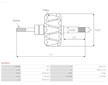 Rotor alternátoru AS-PL AR0081S