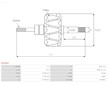 Rotor alternátoru AS-PL AR3006