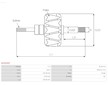 Rotor alternátoru AS-PL AR3030S