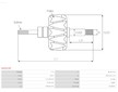 Rotor alternátoru AS-PL AR5023R