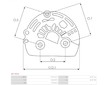 Plastové víko alternátoru AS-PL APC3024