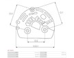 Plastové víko alternátoru AS-PL APC3047S