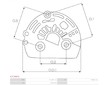 Plastové víko alternátoru AS-PL APC3061S