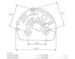 Plastové víko alternátoru AS-PL APC4012