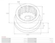 Kolo redudtoru startéru AS-PL SG0106S
