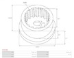 Kolo redudtoru startéru AS-PL SG9036S
