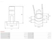 Snímací kroužek alternátoru AS-PL ASL9017