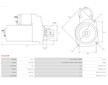 Startér AS-PL S5026 SR - Repas