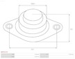 Zadní krytka startéru AS-PL SBR0127S