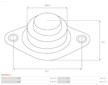 Zadní krytka startéru AS-PL SBR9061S