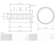 Stator alternátoru - Valeo 593927