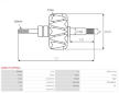 Rotor alternátoru AS-PL AR9017 (Letrika)