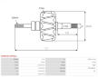 Rotor alternátoru AS-PL AR9029 (Letrika)