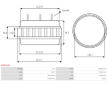 Stator alternátoru AS-PL AS0114S