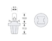 Osram 12V 1,2W B8.5d OS2721MF - černá