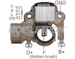 Regulátor alternátoru Mitsubishi A2T80491 / A866X28572