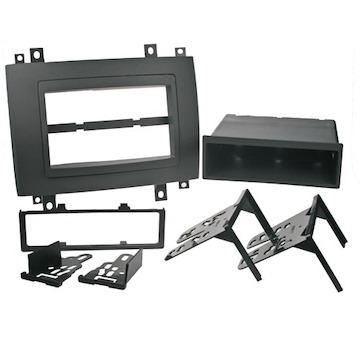 2DIN/1DIN redukce pro Cadillac CTS 2003-06, SRX 2004-07 šedý, STM 10809.1