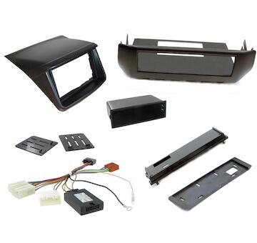 2DIN/1DIN redukce pro MITSUBISHI L200 2012- plast+ovládání, STM 10923KIT