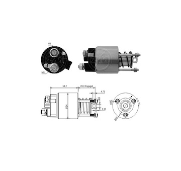 Spínač startéru RC - Denso 428000-0720