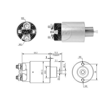 Spínač startéru Mitsubishi M0T20672