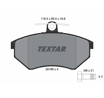 Sada brzdových destiček, kotoučová brzda Textar 2016804