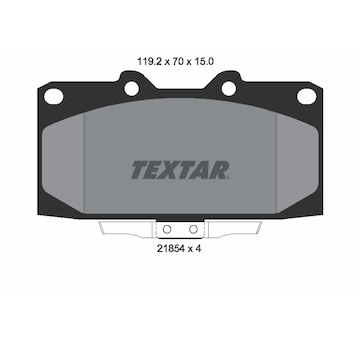 Sada brzdových destiček, kotoučová brzda Textar 2185401