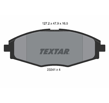 Sada brzdových destiček, kotoučová brzda Textar 2324102