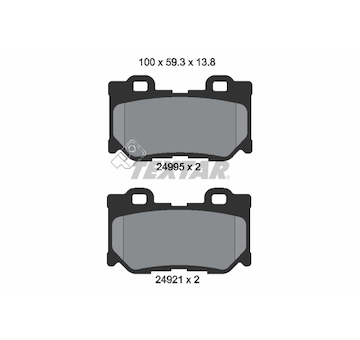 Sada brzdových destiček, kotoučová brzda Textar 2499501