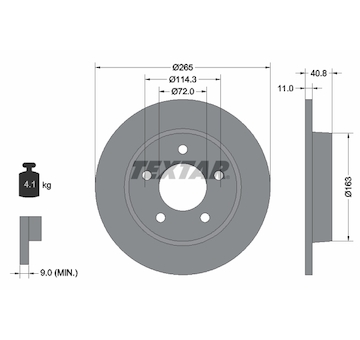 Brzdový kotouč Textar 92130500
