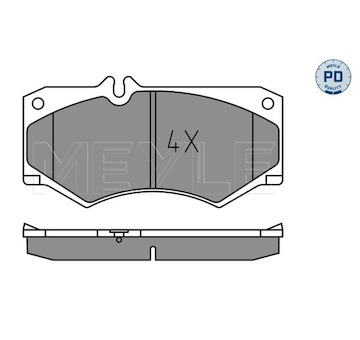 Sada brzdových destiček, kotoučová brzda Meyle 025 207 8418/PD
