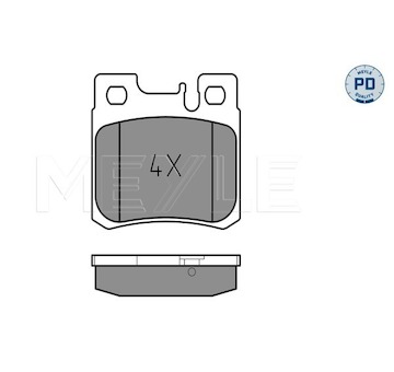 Sada brzdových destiček, kotoučová brzda Meyle 025 211 9715/PD