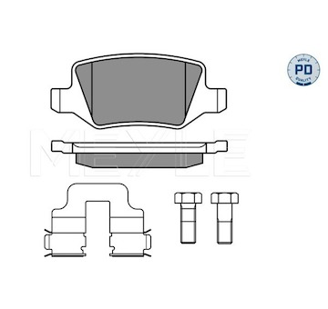 Sada brzdových destiček, kotoučová brzda Meyle 025 231 3814/PD