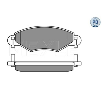 Sada brzdových destiček, kotoučová brzda Meyle 025 233 4017/PD