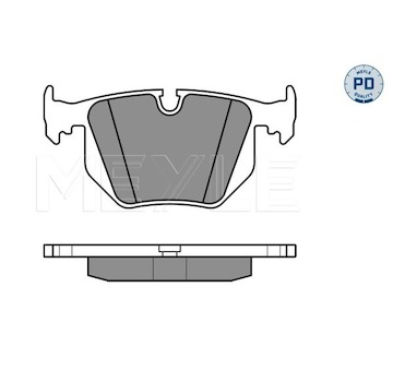 Sada brzdových destiček, kotoučová brzda Meyle 025 234 4717/PD