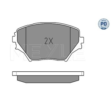 Sada brzdových destiček, kotoučová brzda Meyle 025 235 8517/PD